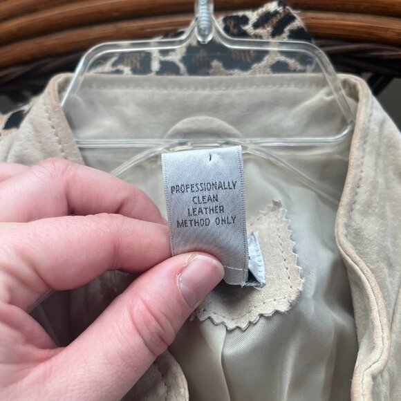 Chico's Tan Leather Jacket - Picture 5 of 6